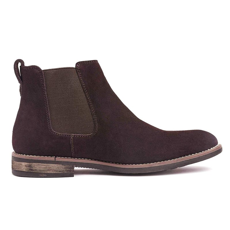 Bruno Marc Men's Suede Leather Chelsea Ankle Boots,Size 10,Dark/Brown,URBAN-06 - Image 3